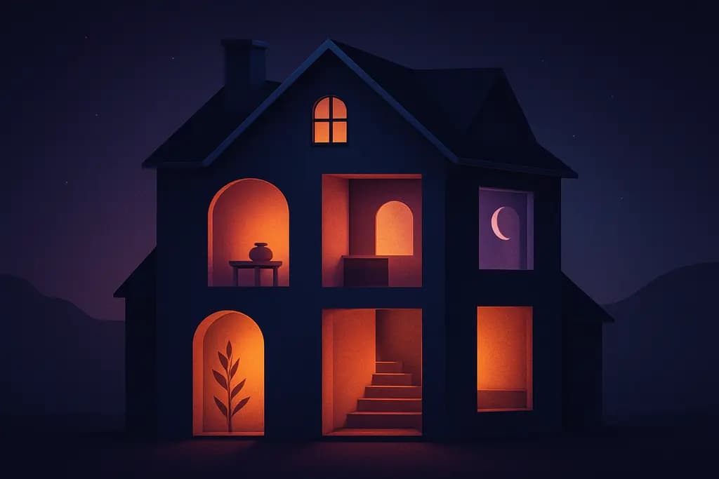 Dream illustration: House with rooms you've never seen