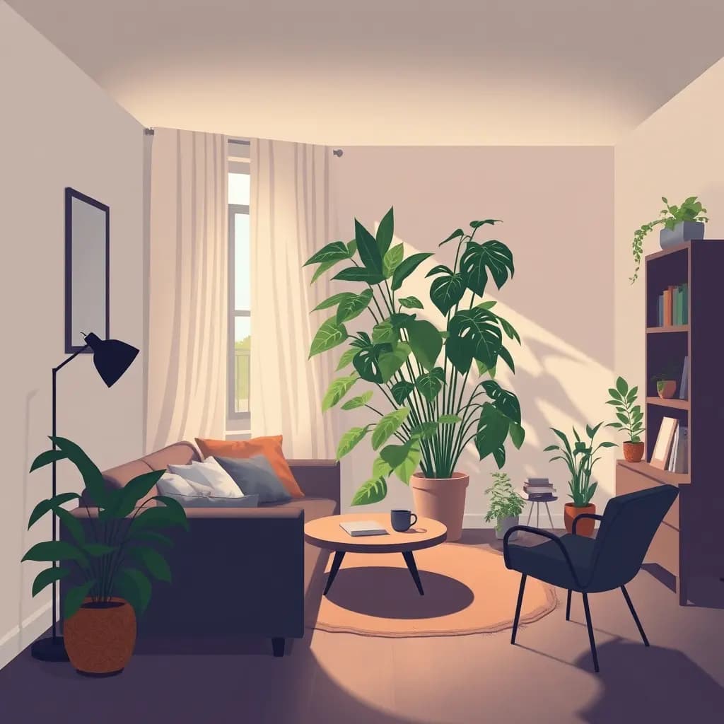 Dream illustration: Houseplant overtakes room