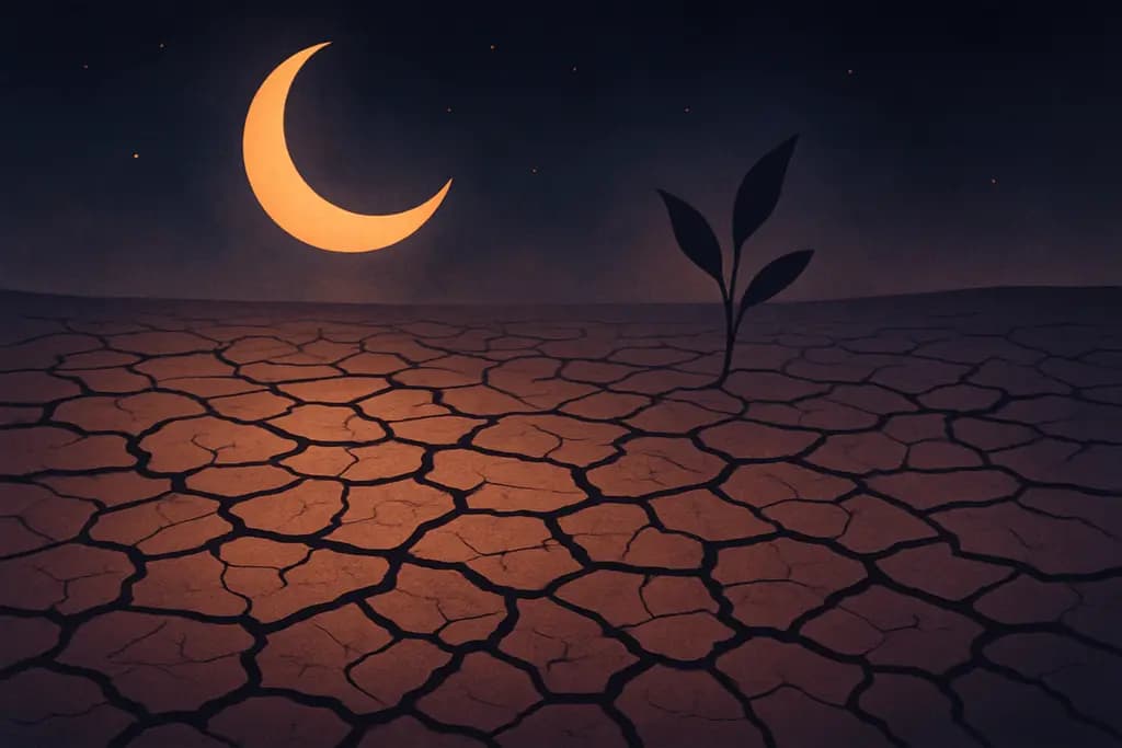 Dream illustration: hundreds of cracks in dry earth dream meaning