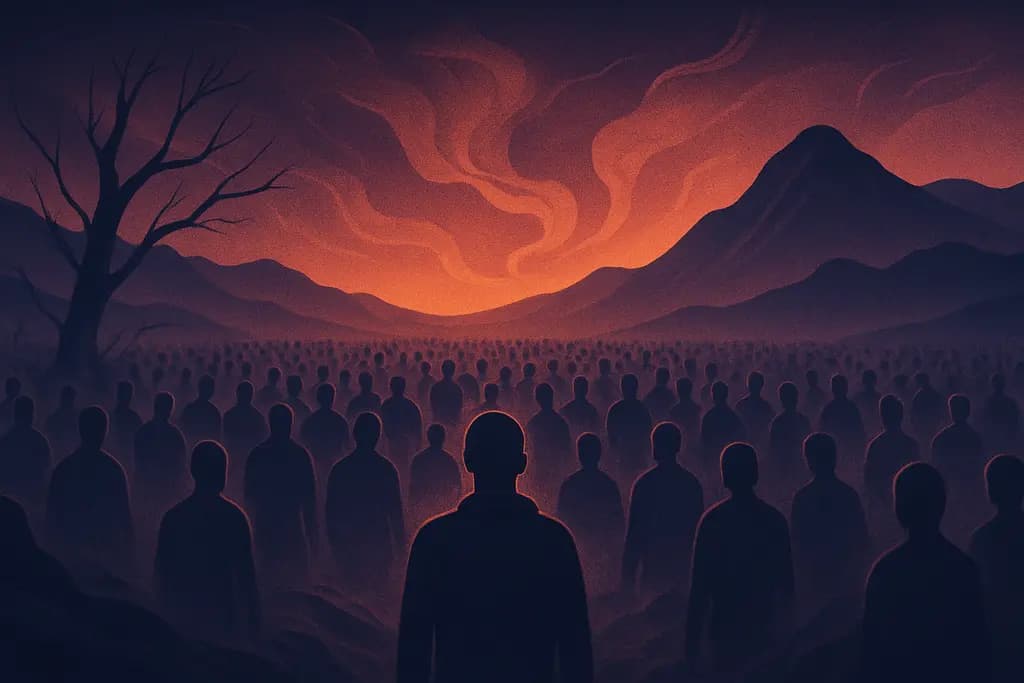 Dream illustration: hundreds stranded in the wilderness dream meaning
