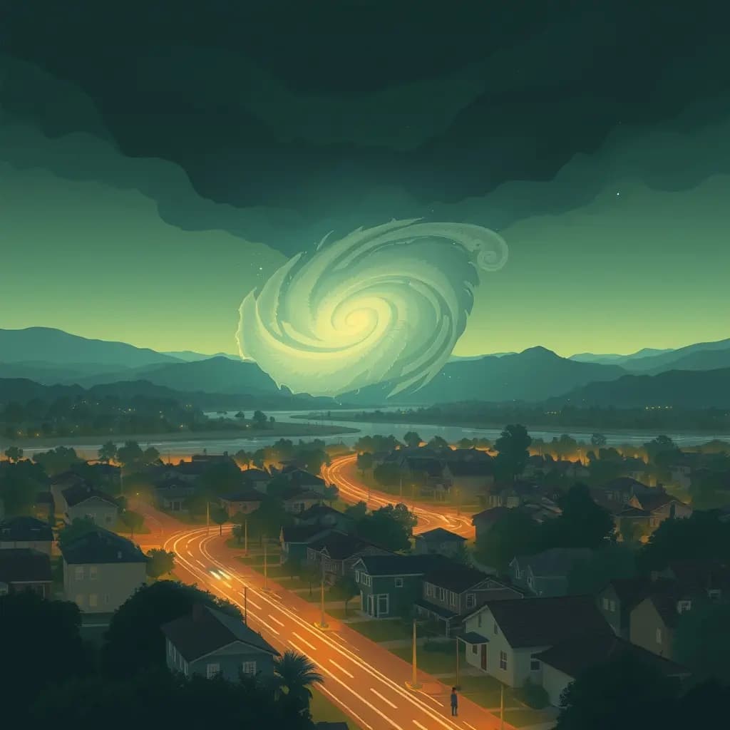 Dream illustration: Hurricane over your town