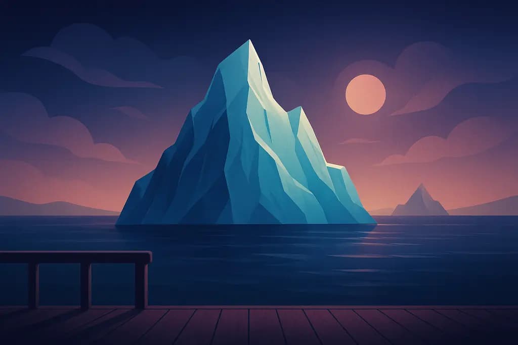 Dream illustration: Icebergs