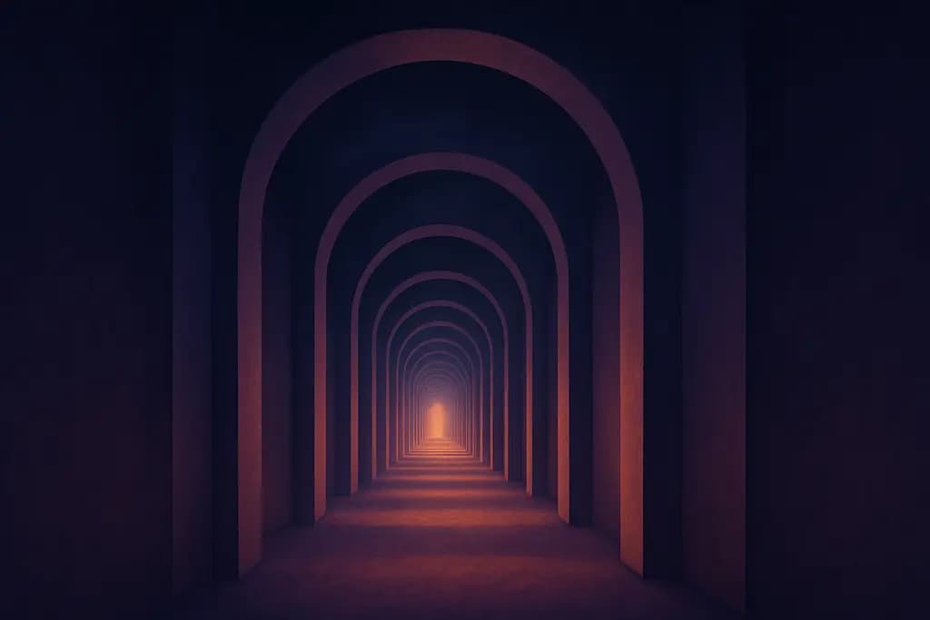 Dream illustration: Infinite hallway