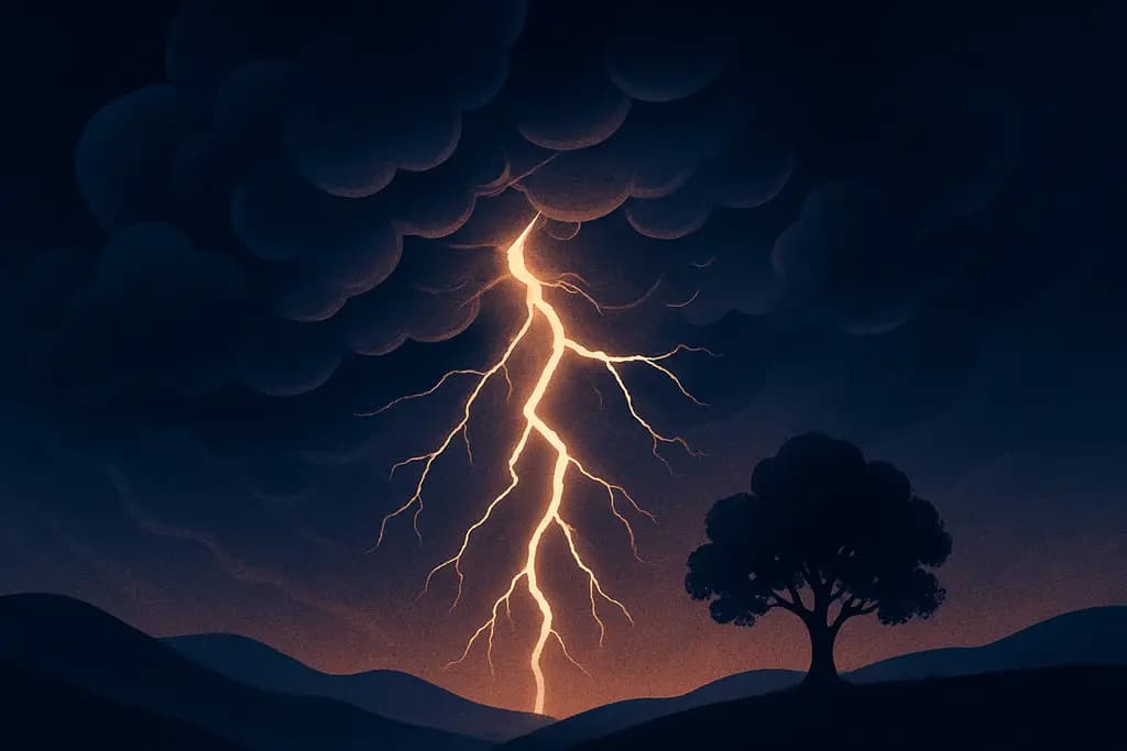 Dream illustration: Intense thunderstorm