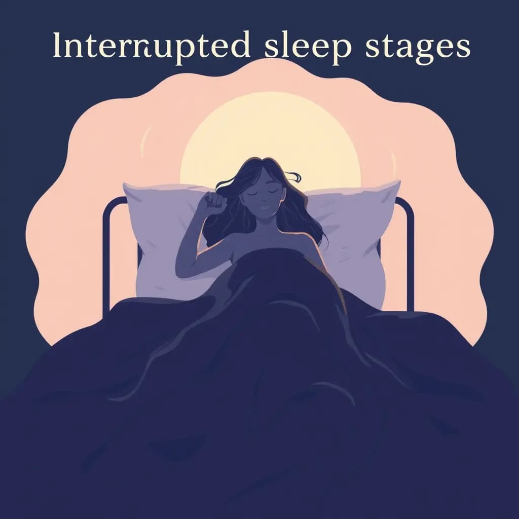 Dream illustration: Interrupted sleep stages dream