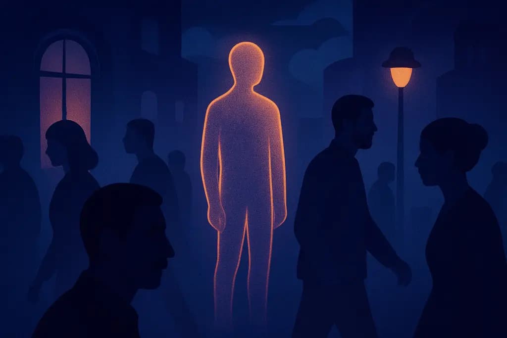 Dream illustration: Invisible in public