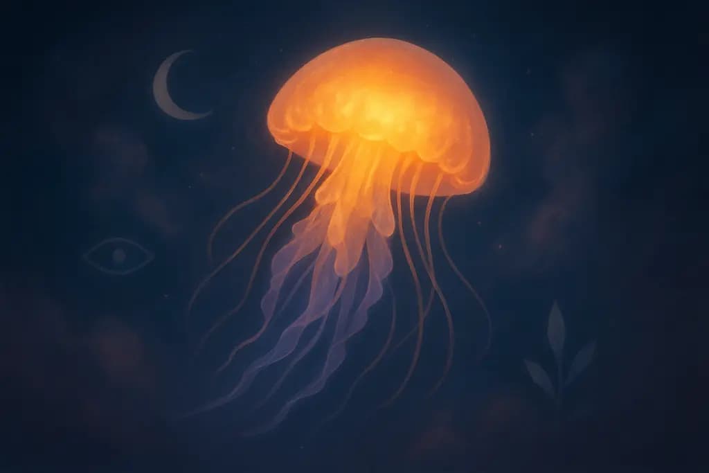 Dream illustration: Jellyfish glowing