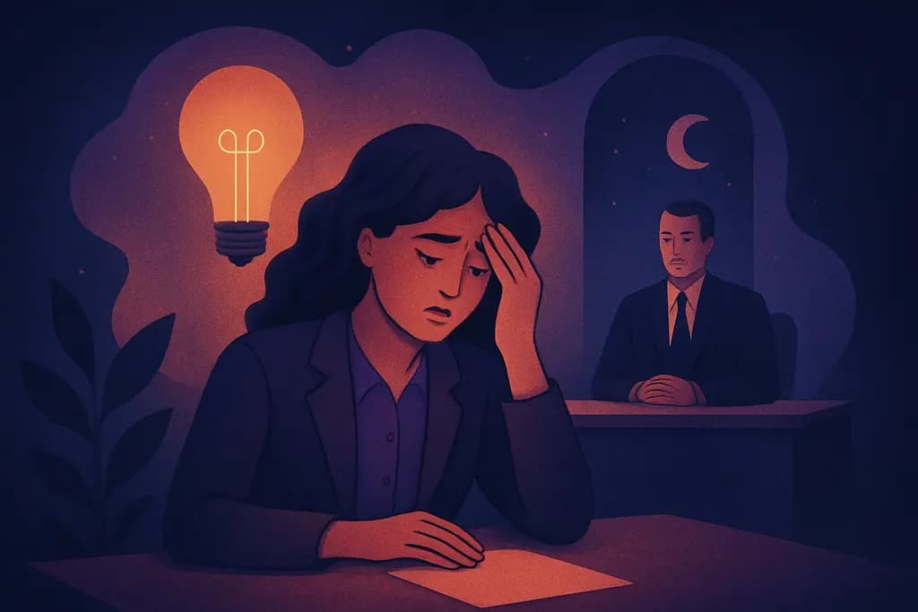 Dream illustration: Job interview unprepared