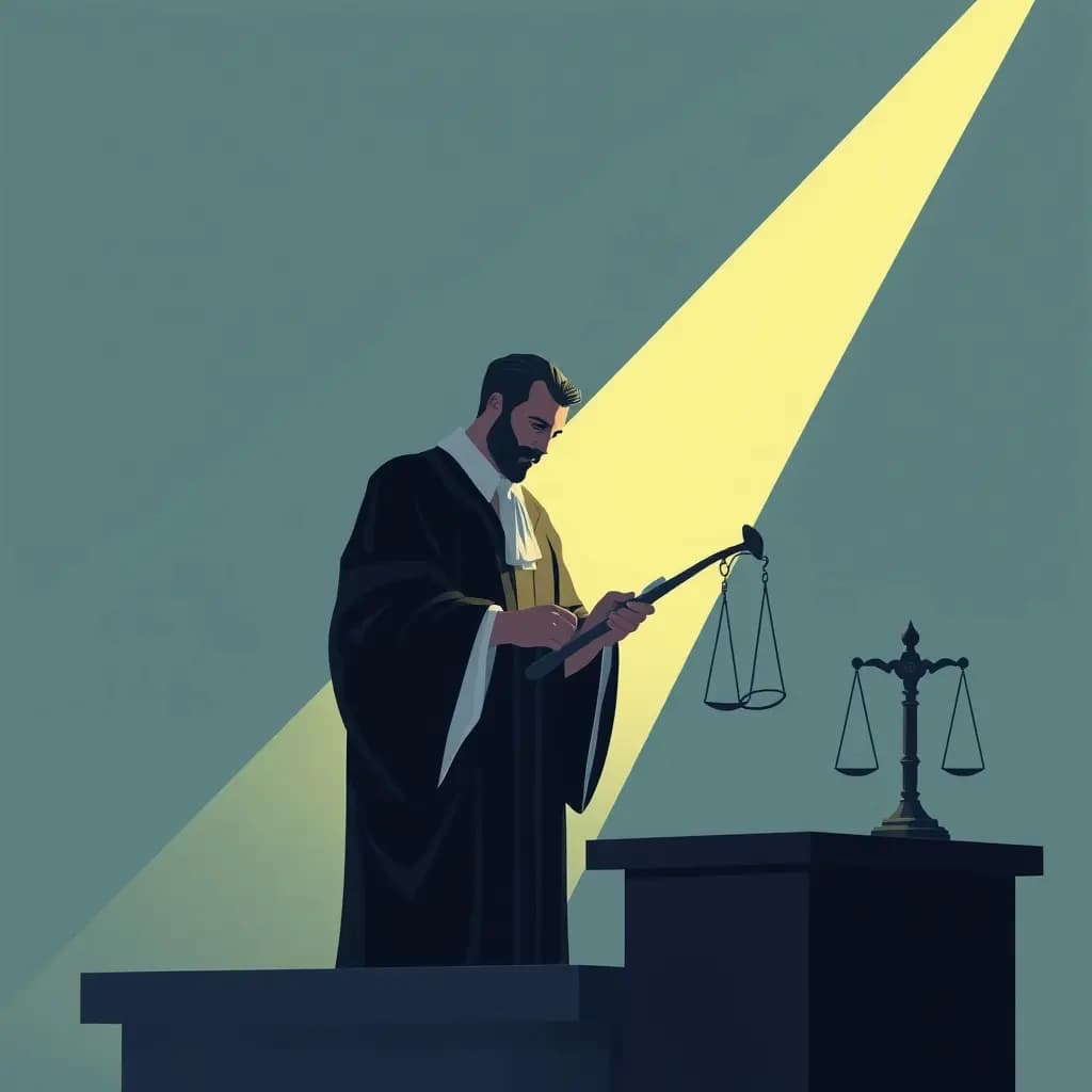 Dream illustration: Judge sentences you wrongly