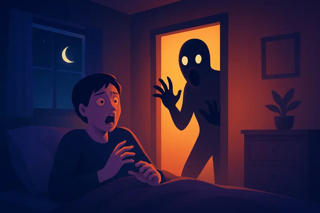 Dream illustration: Jumpscares in house