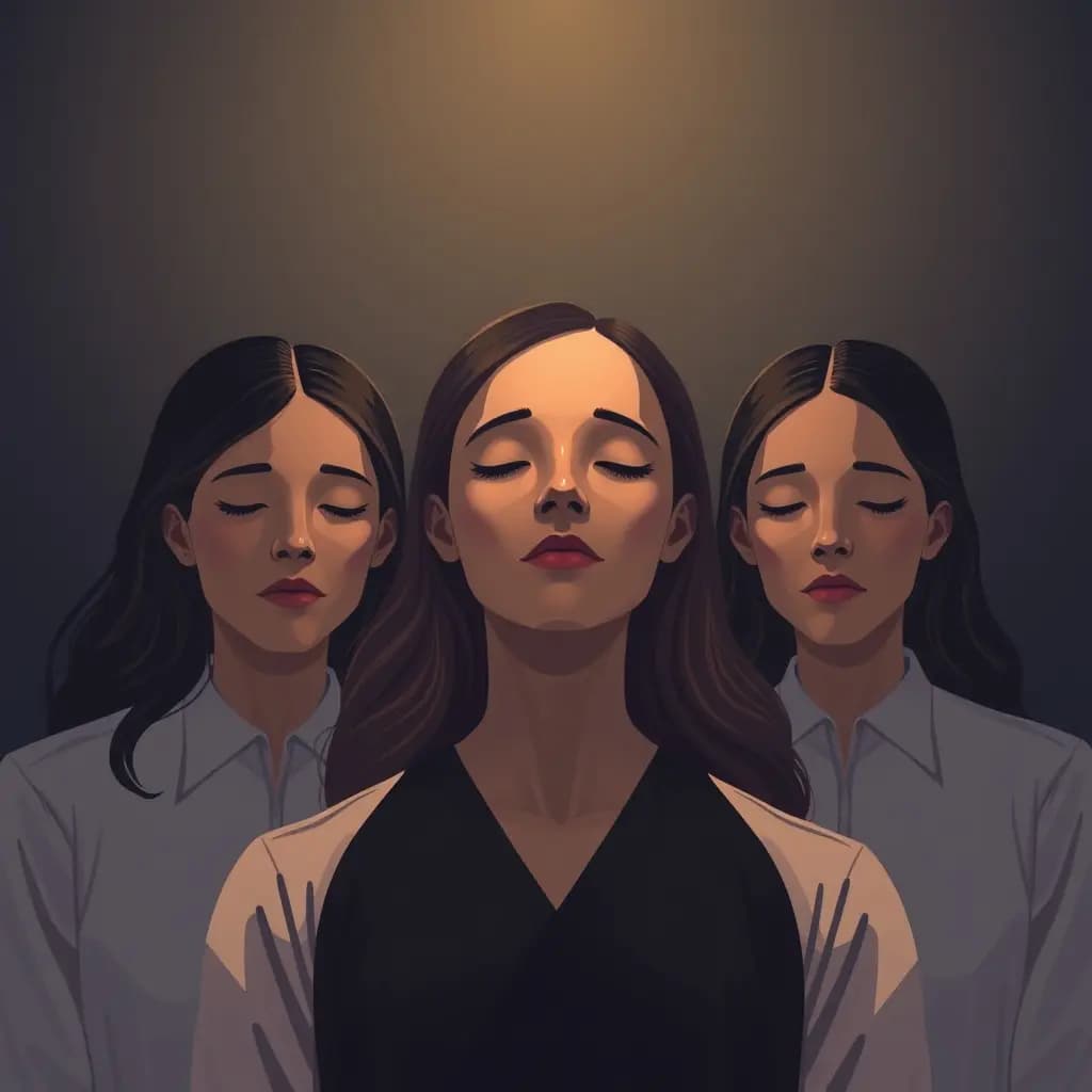Dream illustration: Jury members who wear your face