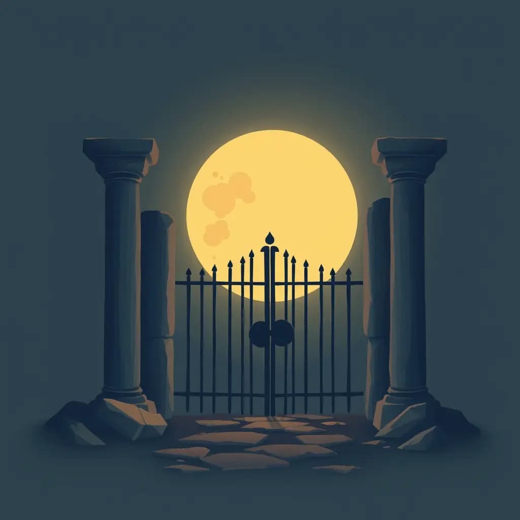 Dream illustration: Ketu opens a closed gate