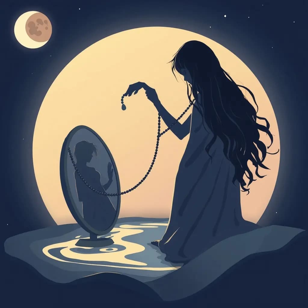 Dream illustration: Ketu pulling your reflection