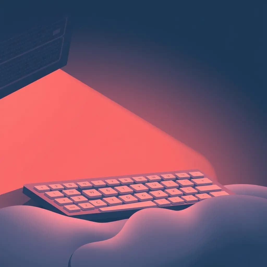 Dream illustration: Keyboard types by itself