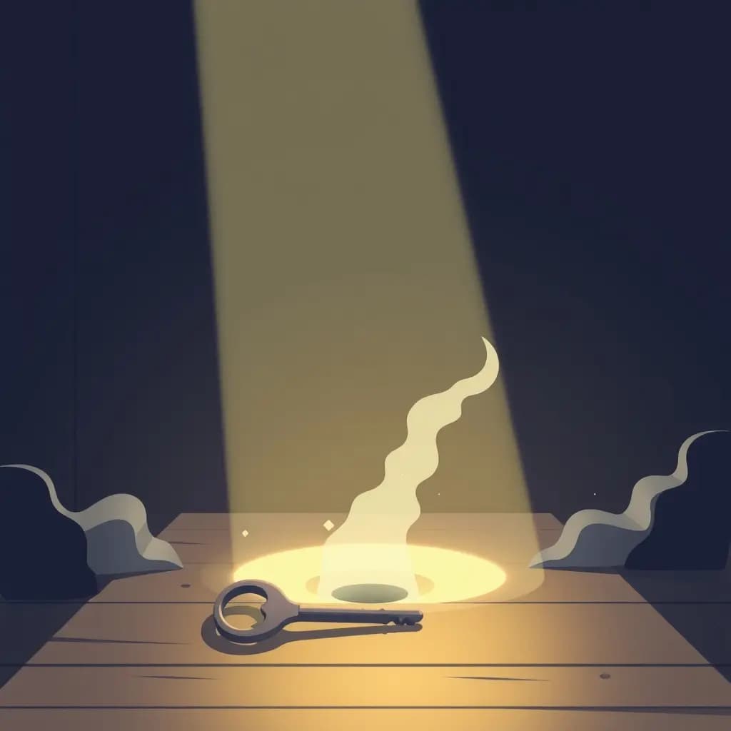 Dream illustration: Keys falling through floor