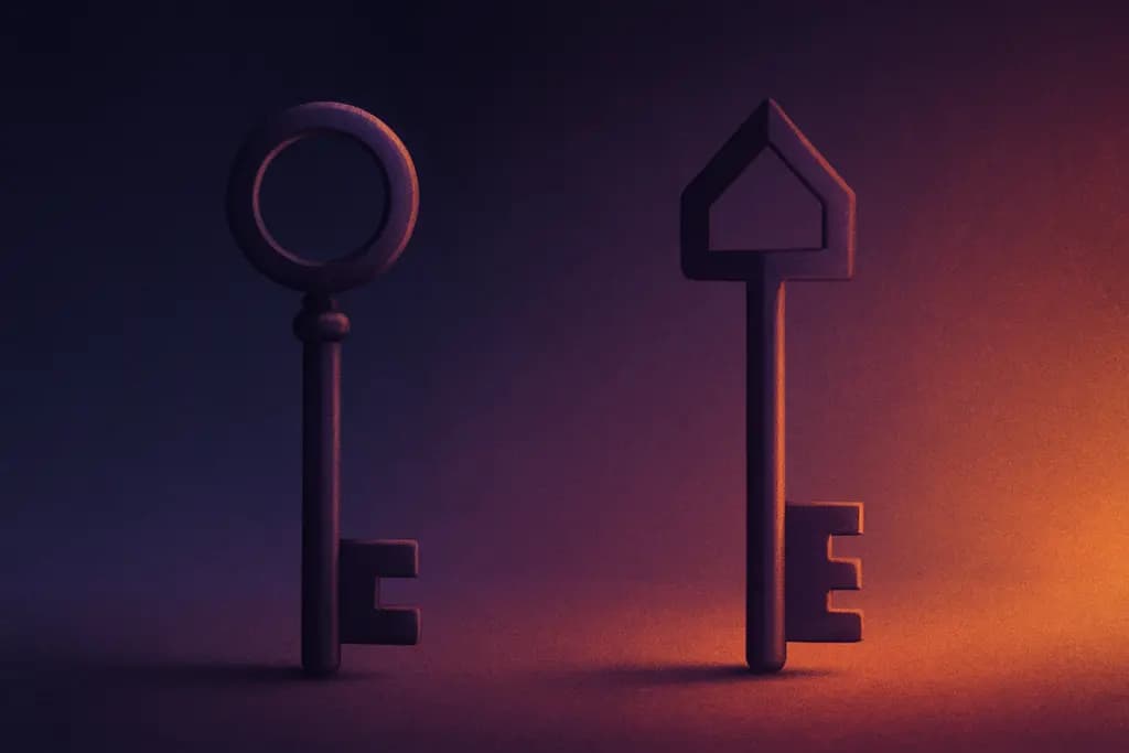 Dream illustration: Keys that change shape when you look away