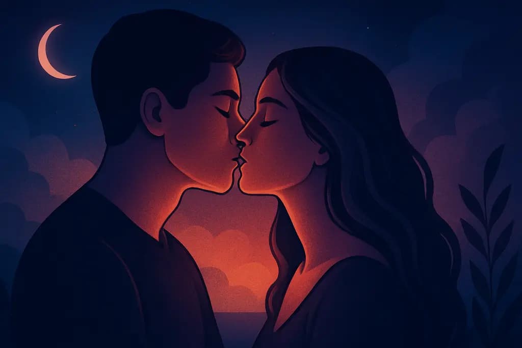 Dream illustration: Kissing a stranger