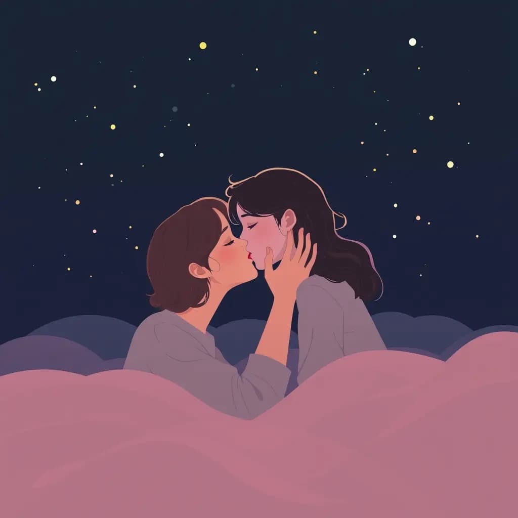 Dream illustration: Kissing Someone Unknown