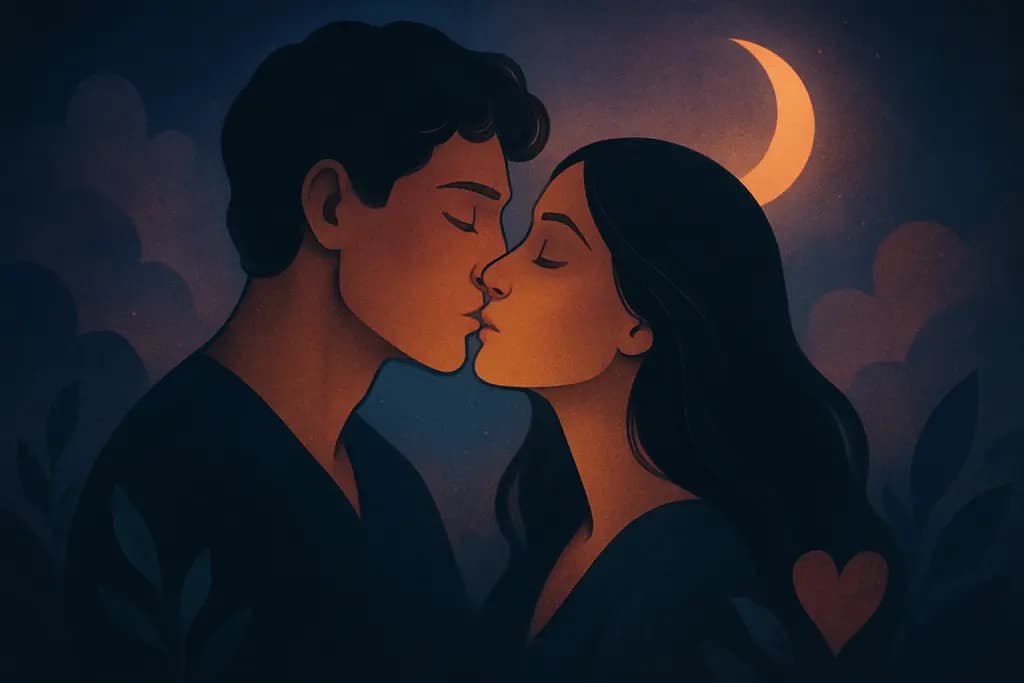 Dream illustration: Kissing