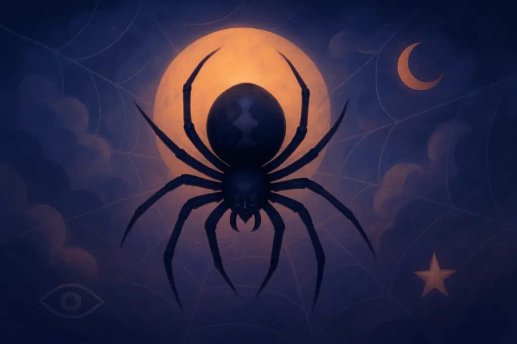 Dream illustration: Large spider