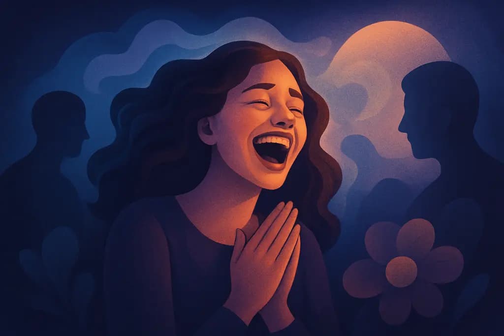 Dream illustration: Laughing Uncontrollably