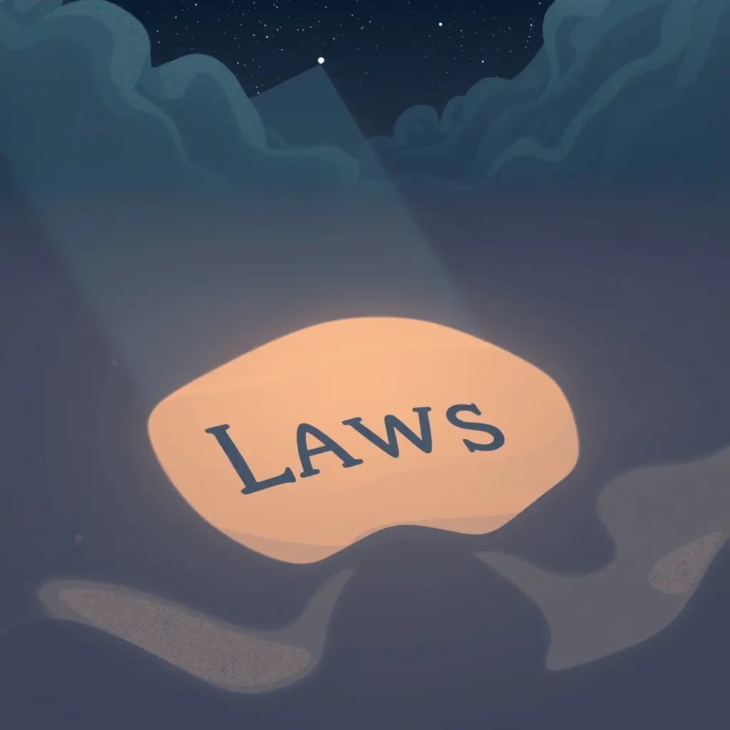 Dream illustration: Laws written in sand