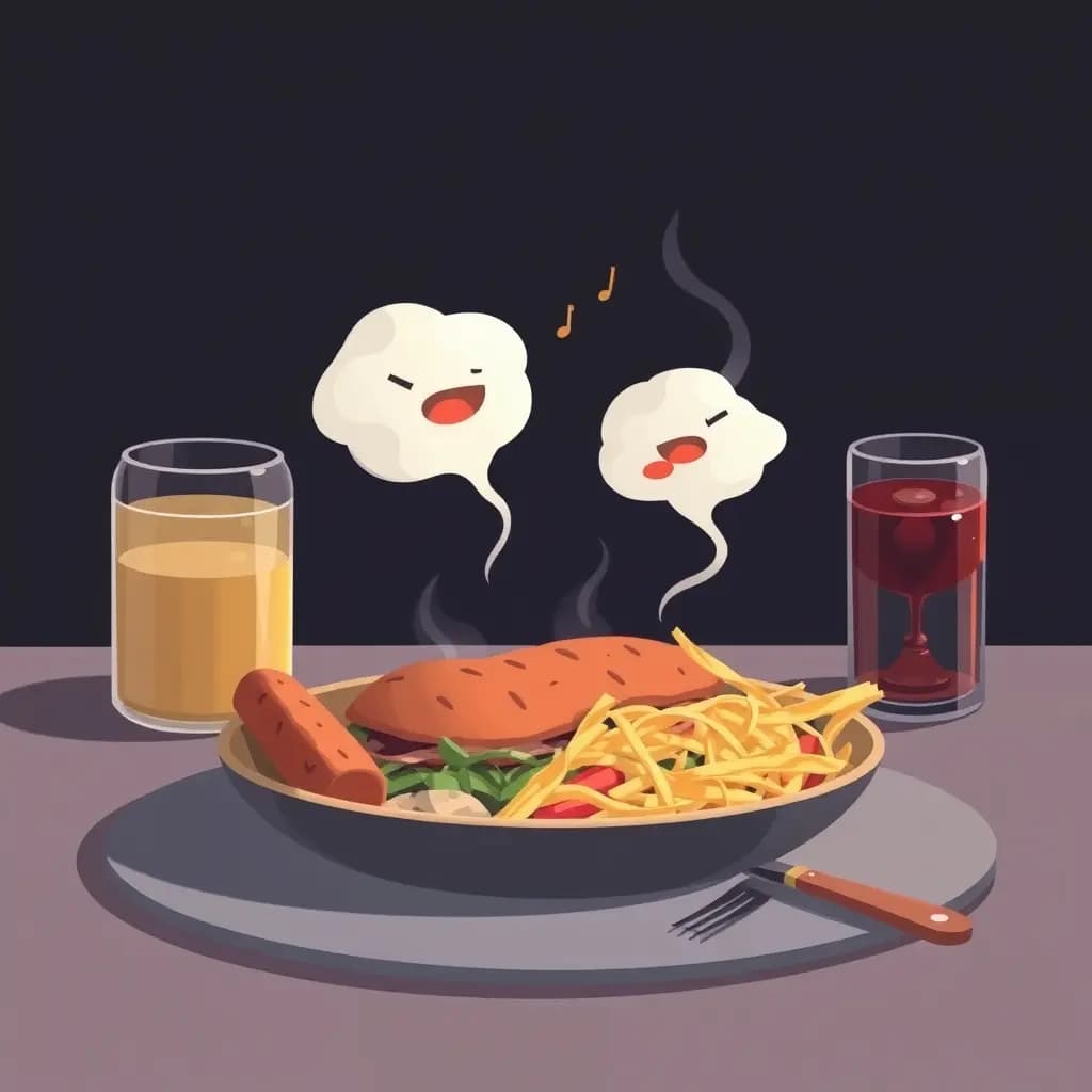 Dream illustration: Leftover meal sings names