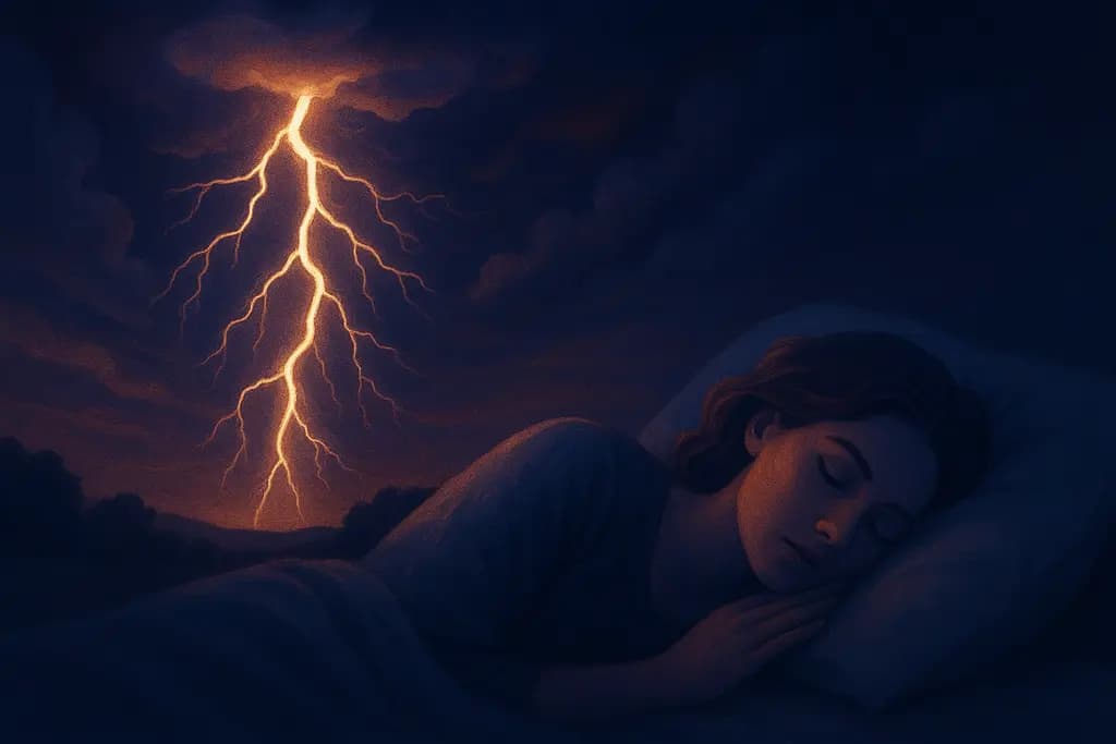 Dream illustration: Lightning striking nearby
