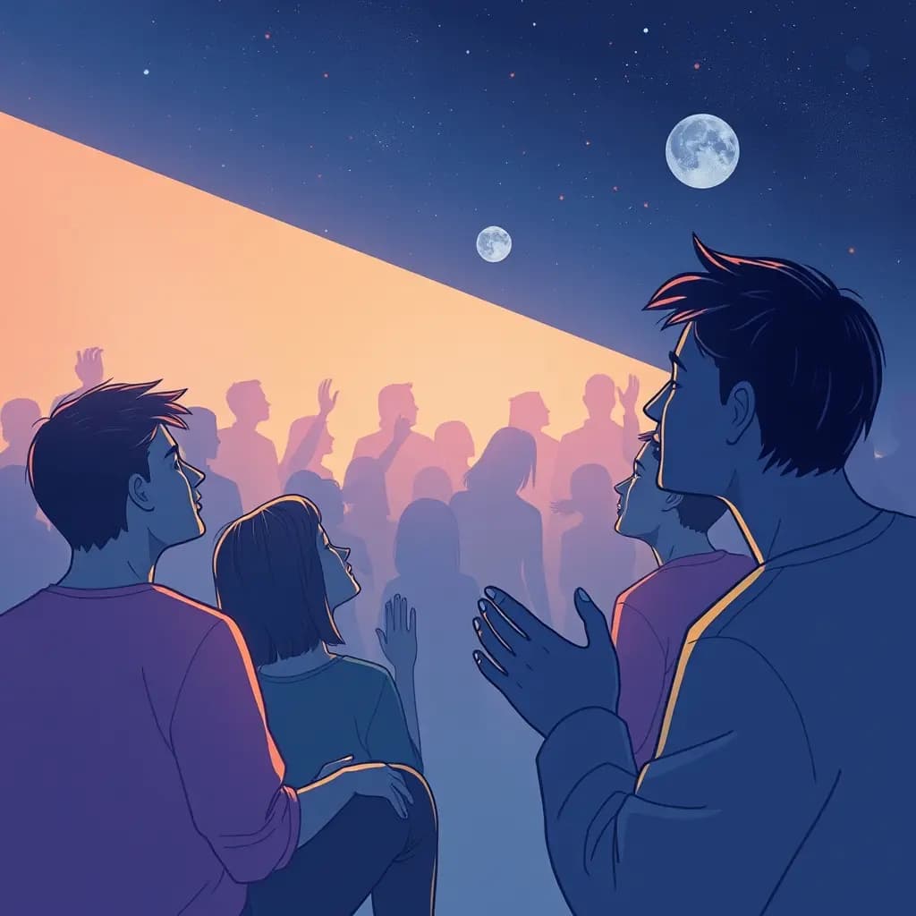 Dream illustration: Live stream comments in chorus