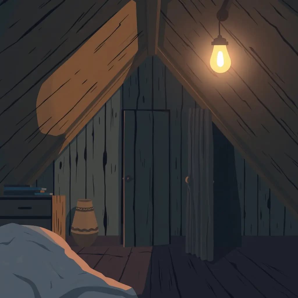 Dream illustration: Locked attic with whispering