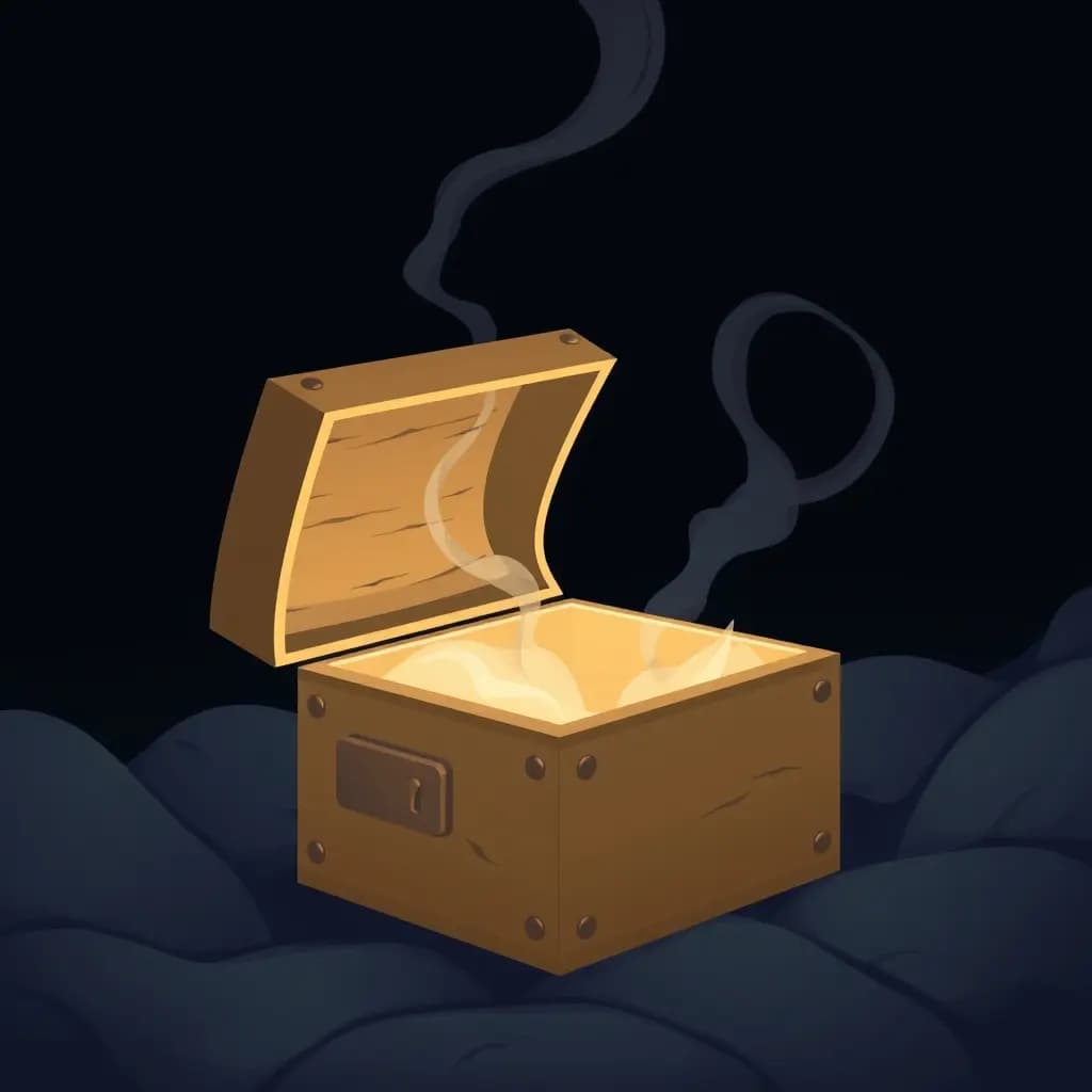 Dream illustration: Locked Box Whispering When Opened