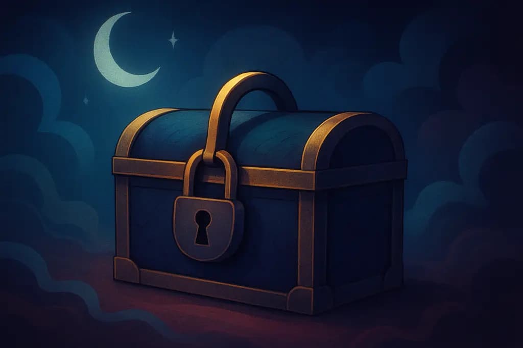 Dream illustration: Locked chest or box