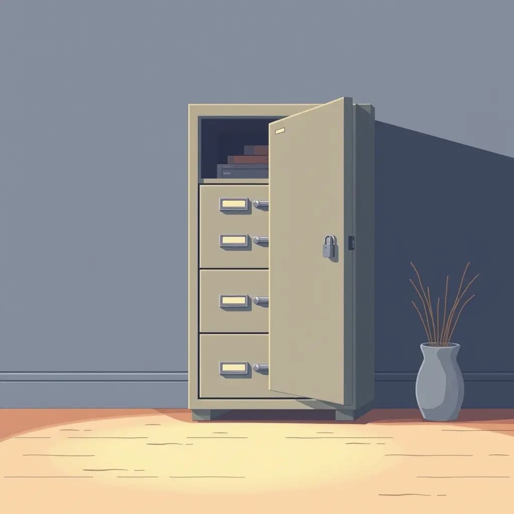 Dream illustration: Locked filing cabinet you can't open