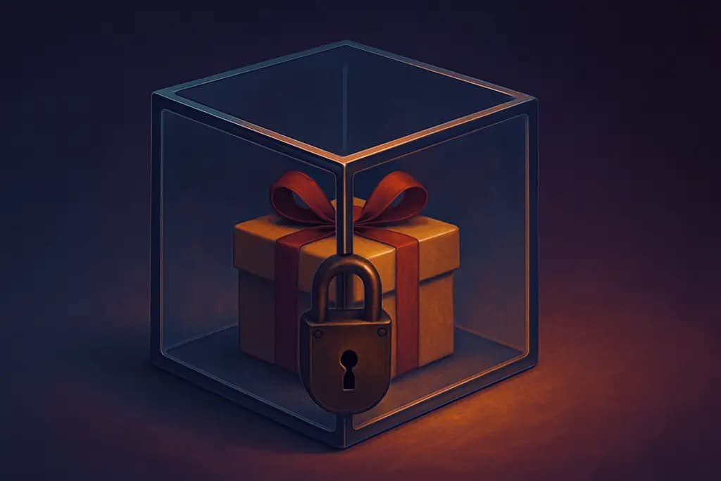 Dream illustration: Locked glass box