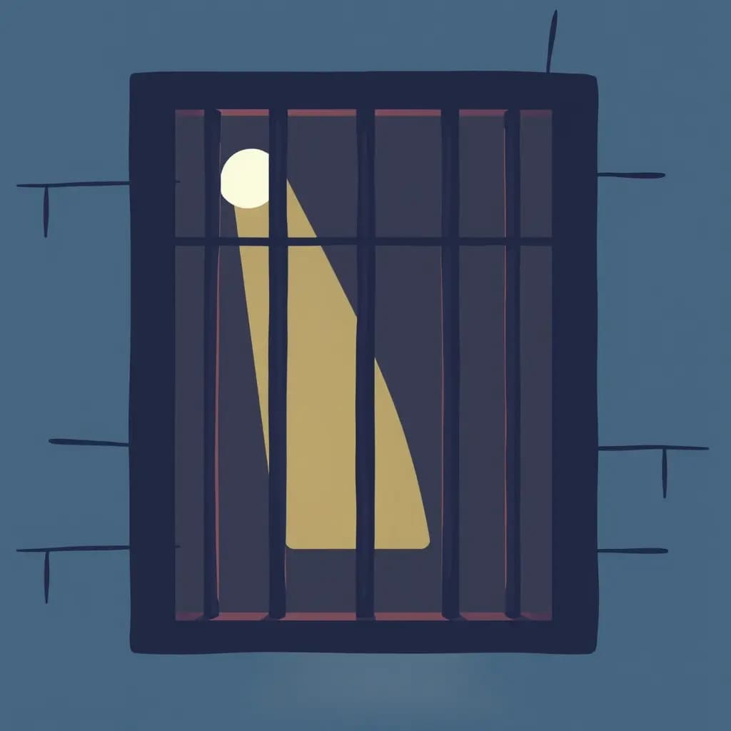Dream illustration: Locked in a jail cell or prison