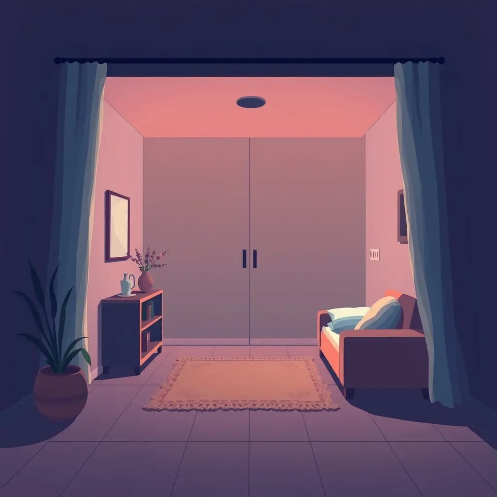 Dream illustration: Locked in a room