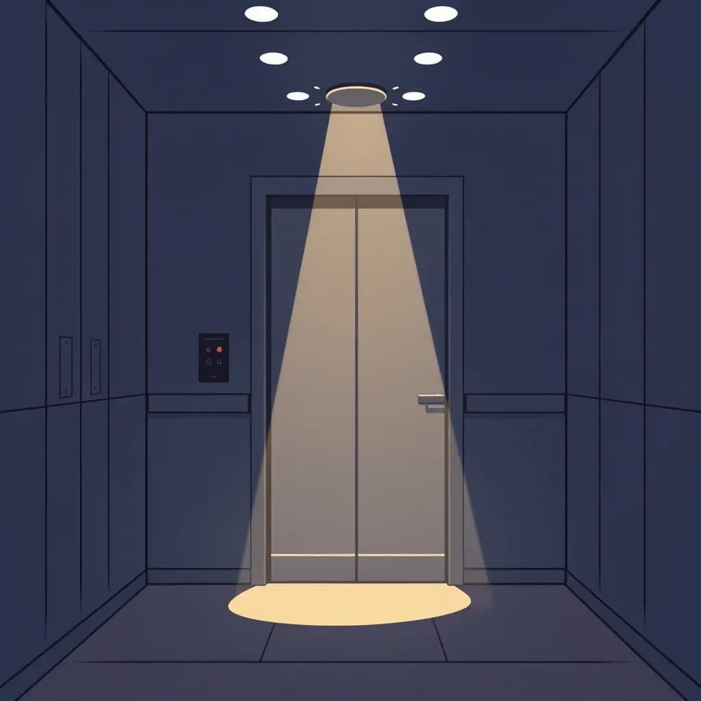 Dream illustration: Locked in an elevator