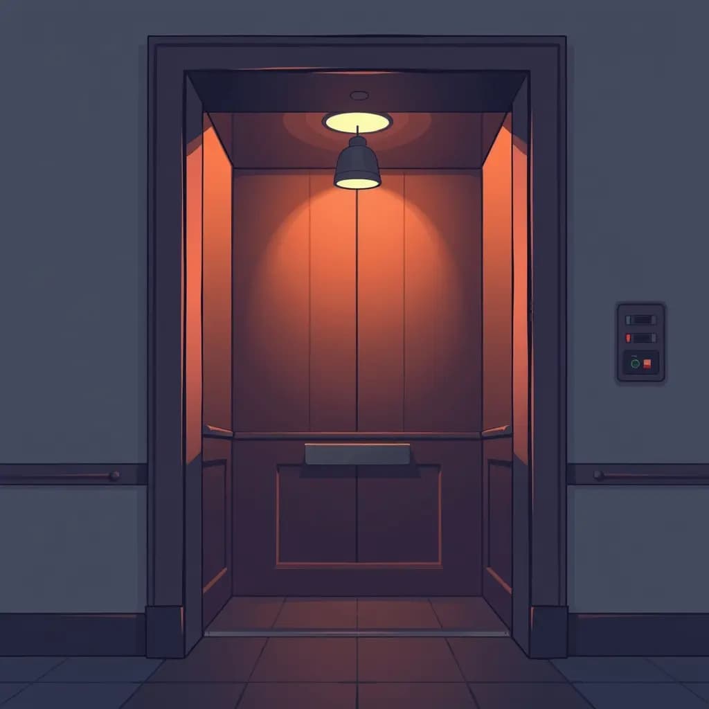 Dream illustration: Locked inside courthouse elevator