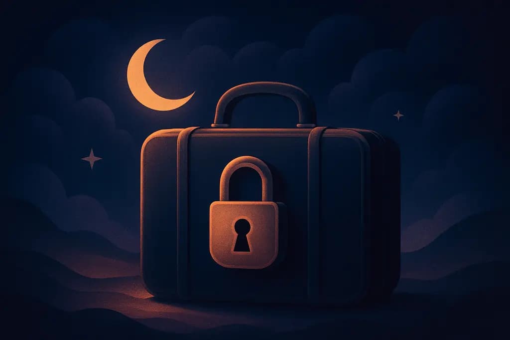 Dream illustration: Locked Luggage You Can't Open
