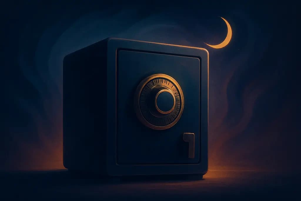 Dream illustration: Locked safe with unknown contents