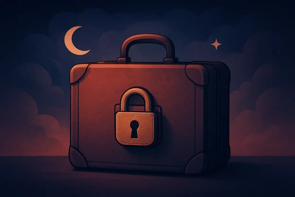 Dream illustration: Locked suitcase you can't open