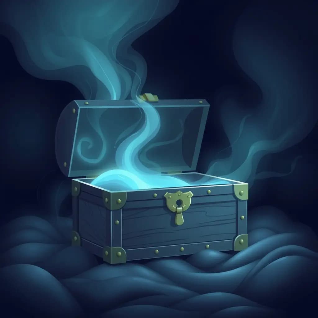 Dream illustration: Locked treasure chest