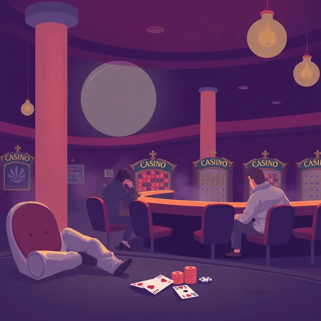 Dream illustration: Losing at a Casino Without Caring