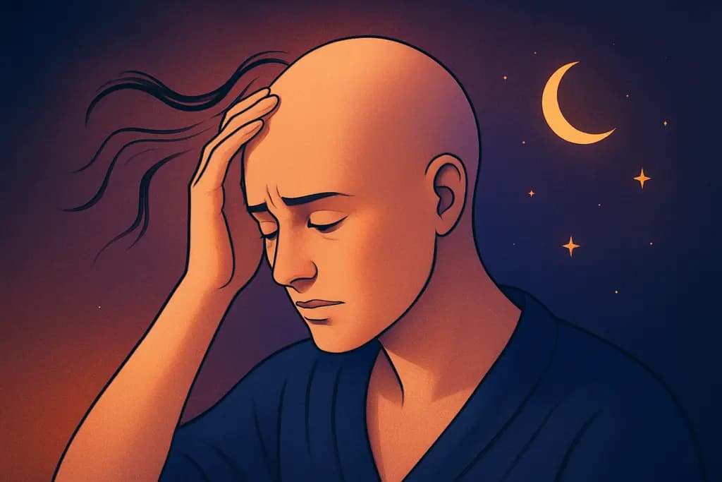 Dream illustration: Losing Hair Suddenly or Going Bald