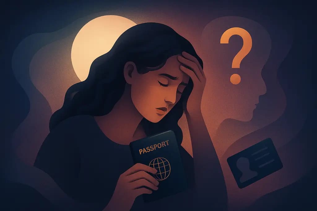 Dream illustration: Losing your passport or ID in a dream