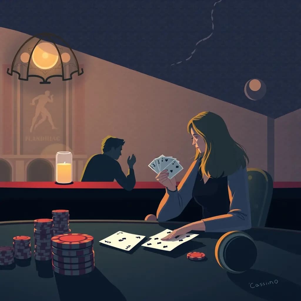Dream illustration: Losing Your Paycheck Gambling