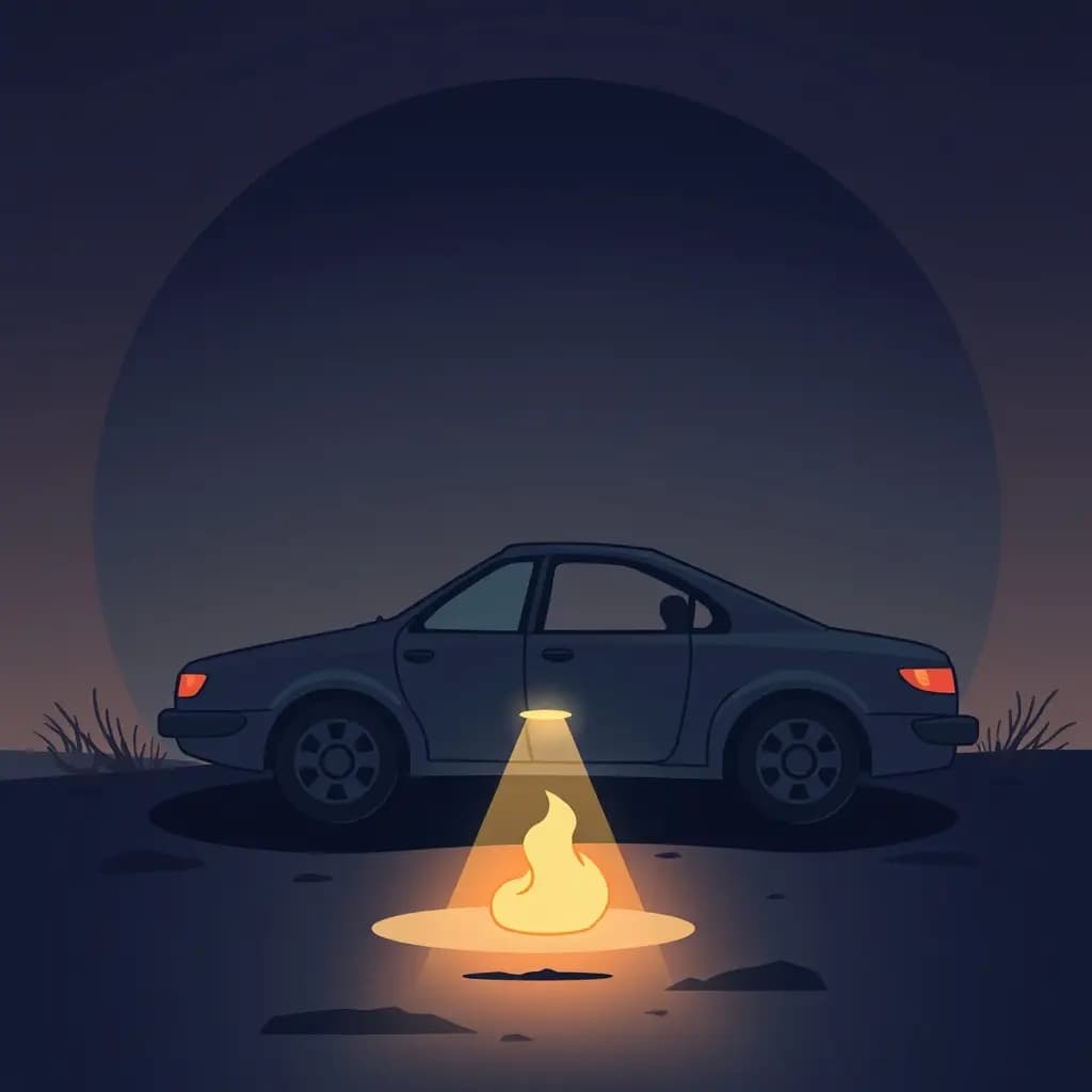 Dream illustration: Lost Car