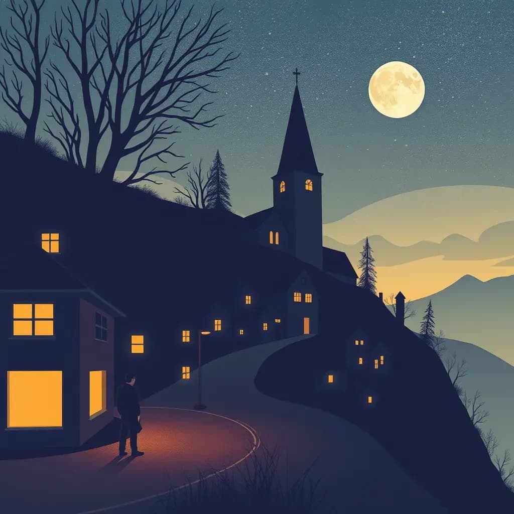 Dream illustration: Lost in a town you once visited