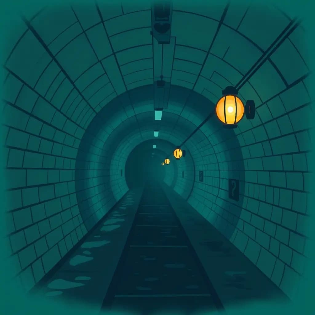 Dream illustration: Lost in subway tunnels