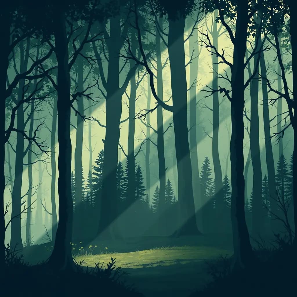 Dream illustration: Lost in the Woods